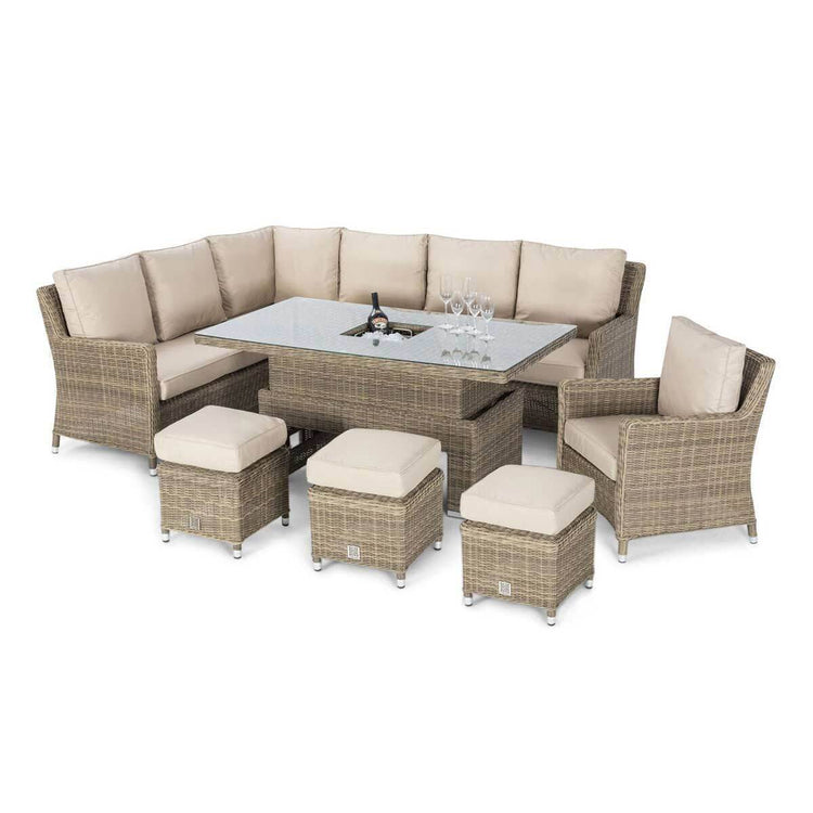 Homeflair - Winchester Corner Rattan Dining Set