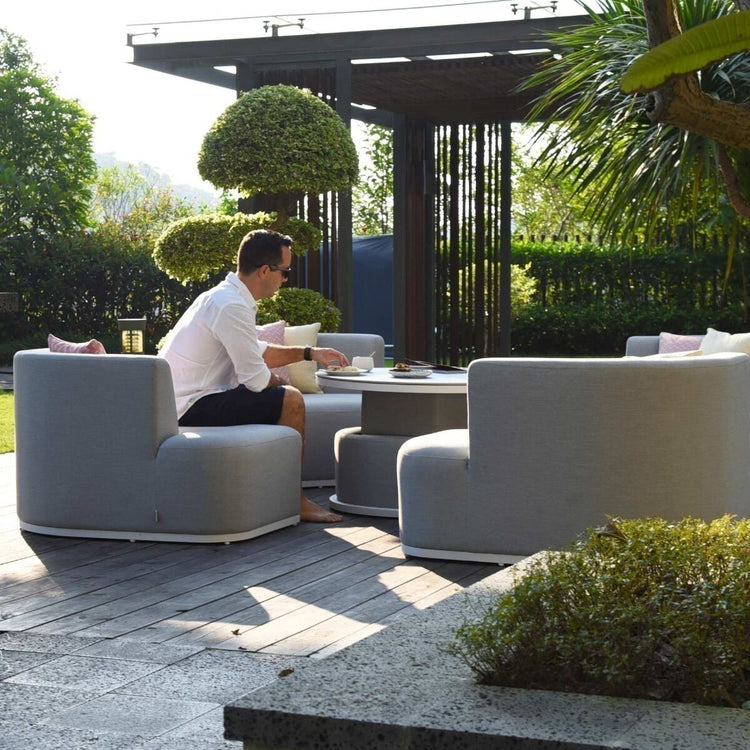 Maze Rattan - Outdoor Fabric Snug Lifestyle Suite