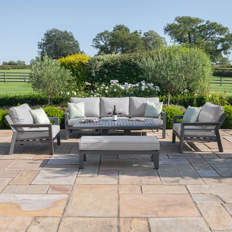 Homeflair - New York 3 Seat Sofa Aluminium Sofa Set