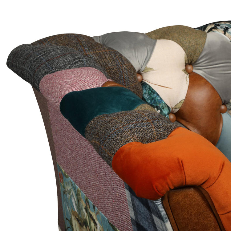 Rutland Patchwork 3 Seater Sofa | Vintage