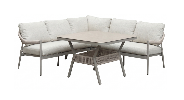 Nettlestone Outdoor Compact Corner Sofa with 2 Loveseats | Nett0580