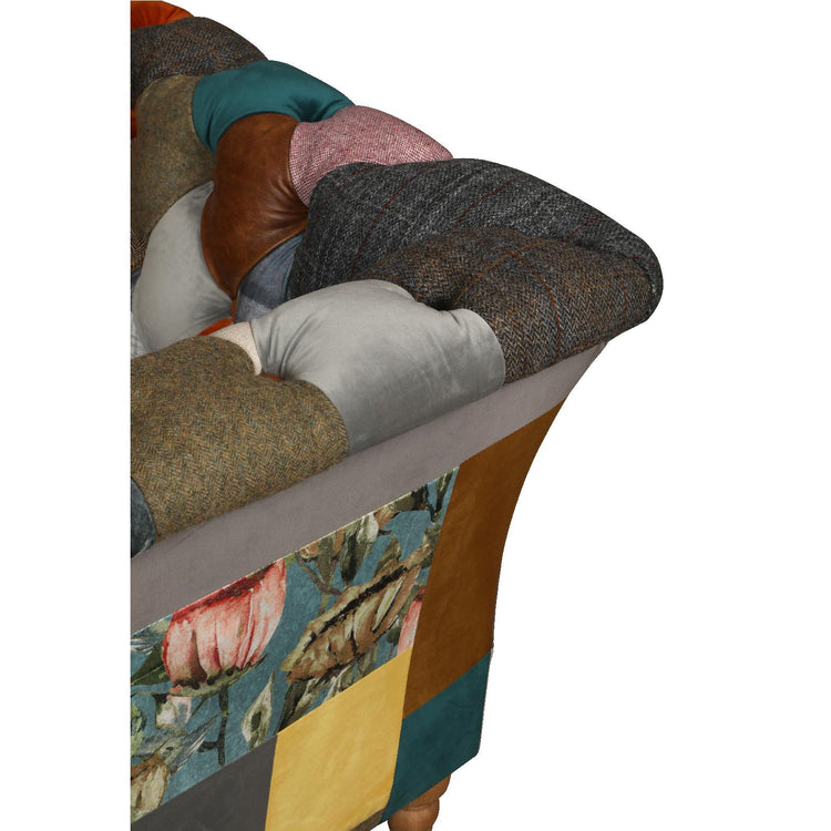 Rutland Patchwork 3 Seater Sofa | Vintage