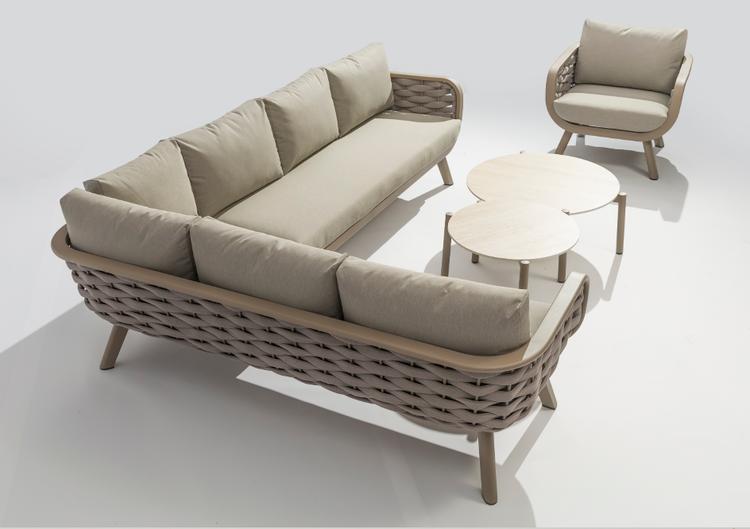 Monroe Outdoor Corner Sofa + Chair + Nesting Tables | Monr0596
