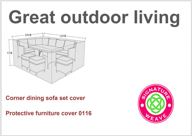 Rattan Protective Cover for Corner Sofa Sets | Cove0116