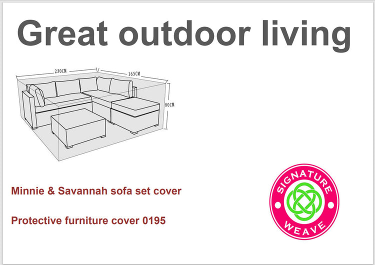 Rattan Protective Cover for Savannah 230 x 165 x 80cm | Cove0195