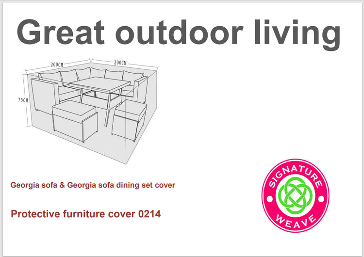 Rattan Protective Cover for Georgia Sets 200 x 200cm | Cove0214