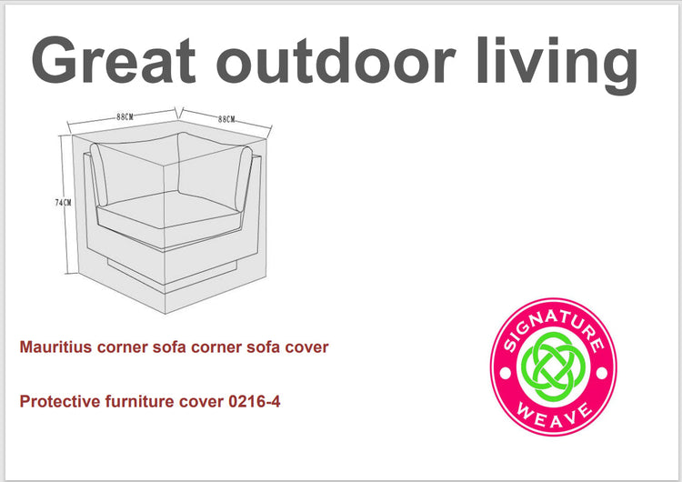 Rattan Protective Covers for Mauritius Corner Sofa | Cove0216