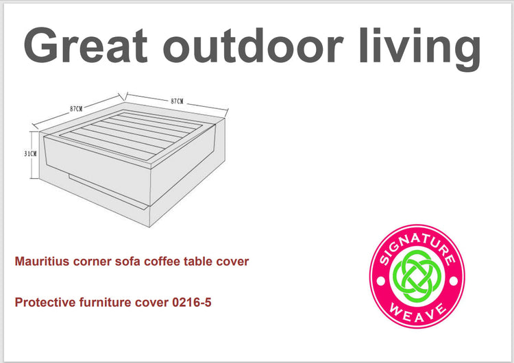 Rattan Protective Covers for Mauritius Corner Sofa | Cove0216
