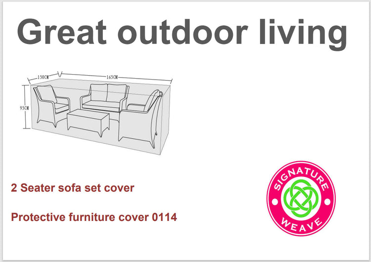 Rattan Protective Cover for 2 Seater Sofa Sets | Cove0114
