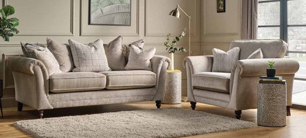 Danbury Fabric Sofa Collection, Sprung Seat & Back, Standard or Pillow Back