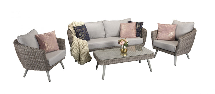 Signature Weave - Rattan 5 Seater Sofa Set in Fine Grey | Danielle | Dani0159