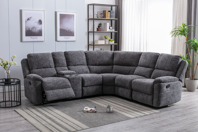 Danielle Manual Recliner Corner Sofa | Exclusive