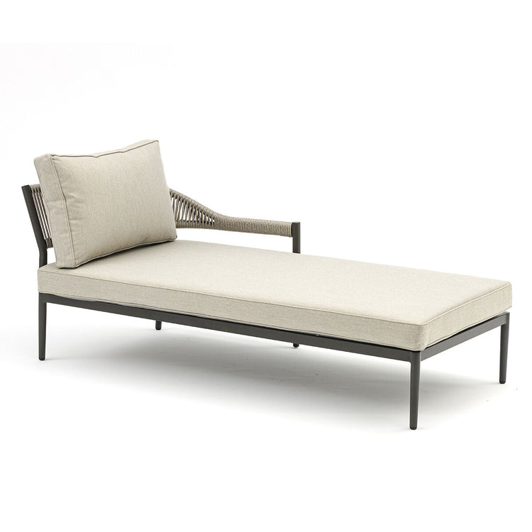 Homeflair - Roma Rope Weave Sunlounger Set