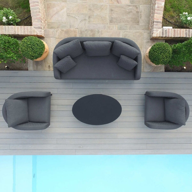 Maze Rattan - Outdoor Fabric Ambition 3 Seat Sofa Set