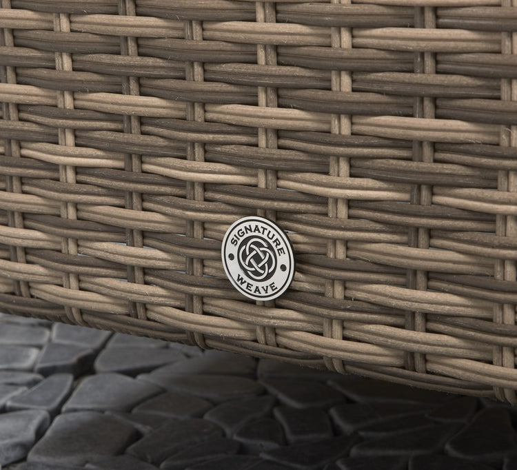 Signature Weave - Rattan Corner Dining Sofa in Nature | Edwina | Edwi0107