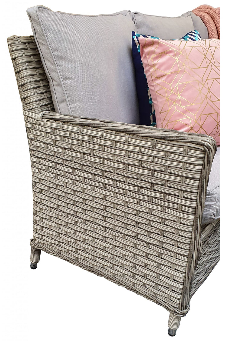 Signature Weave - Rattan Corner Dining sofa with Lift Table and Ice Bucket | Edwina | Edwi0317