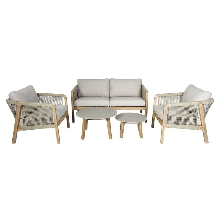 Homeflair - Martinique Rope Weave 2 Seat Sofa Set