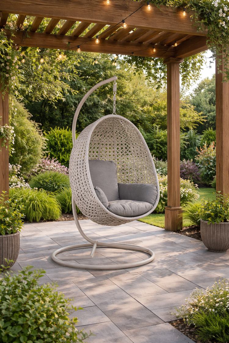 Luxury Grey Rattan Egg Chair | Egg0610