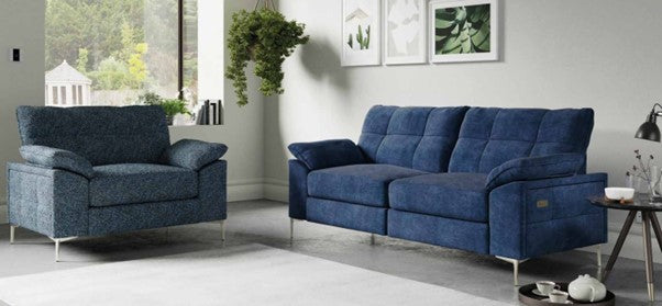 Elsie Fabric Sofa Collection, Static or Electric Recliner with USB | Buoyant Upholstery