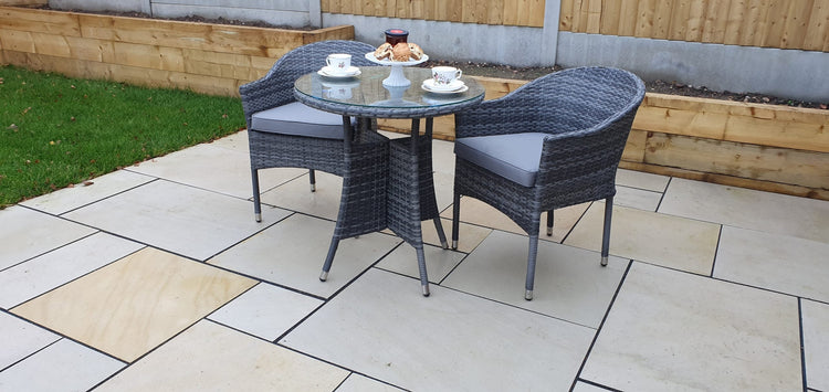 Signature Weave - Rattan Bistro Set + 2 Stacking Chairs | Emily | Emil0192_Emil0208