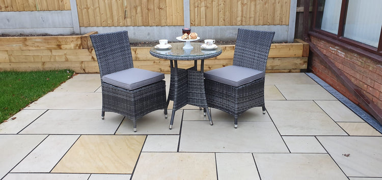 Signature Weave - Rattan Bistro Set with 2 Armless Chairs | Emily | Emil0192_Emil0209