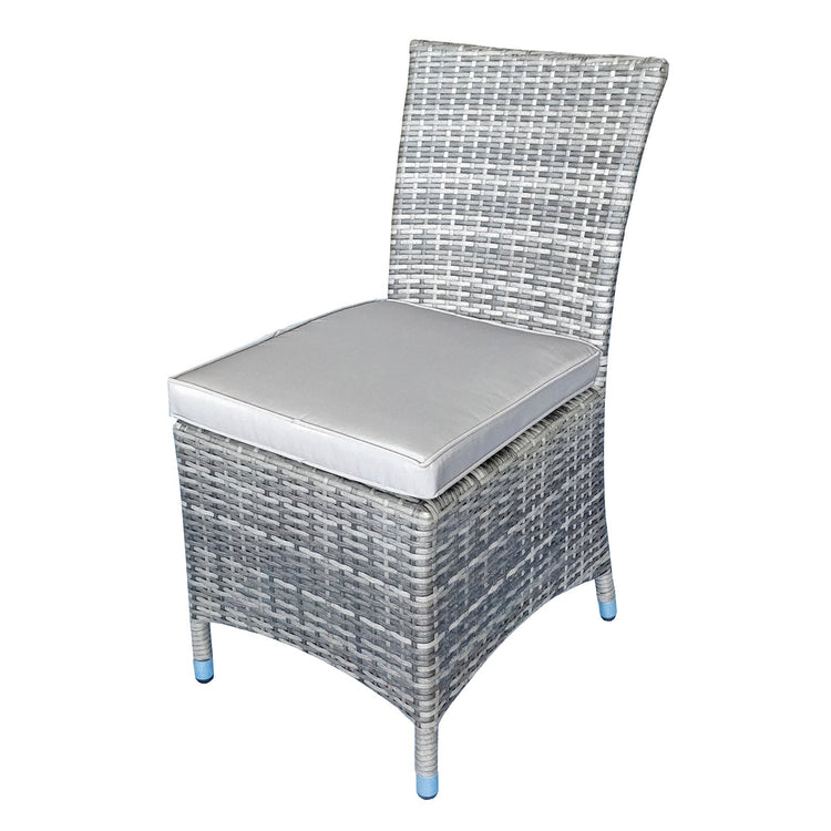 Signature Weave - Emily Rattan Armless Chair in Grey | Emil0209