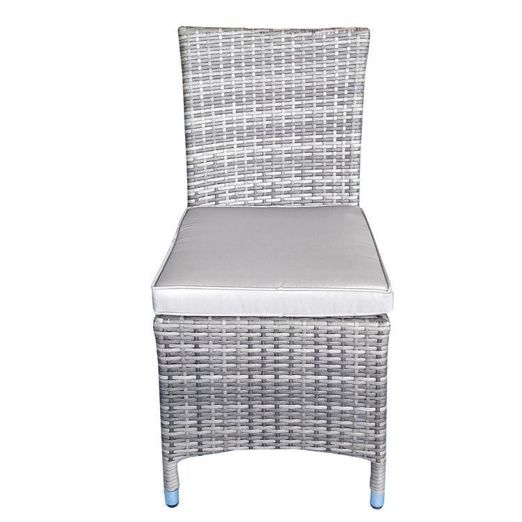 Signature Weave - Emily Rattan Armless Chair in Grey | Emil0209