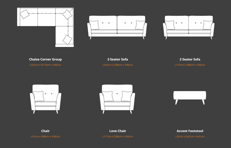 Evelyn Fabric Sofa Collection | Lebus Upholstery