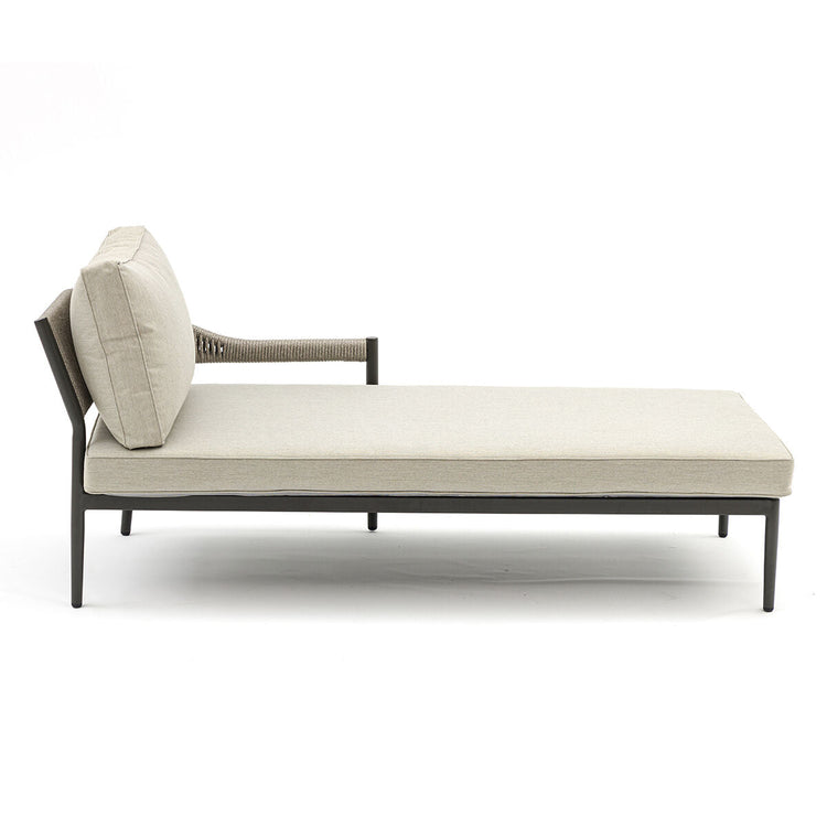 Homeflair - Roma Rope Weave Sunlounger Set
