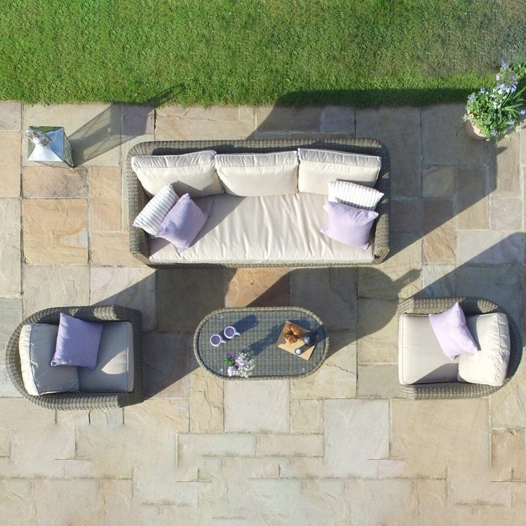 Homeflair -Winchester 3 Seat Rattan Sofa Set