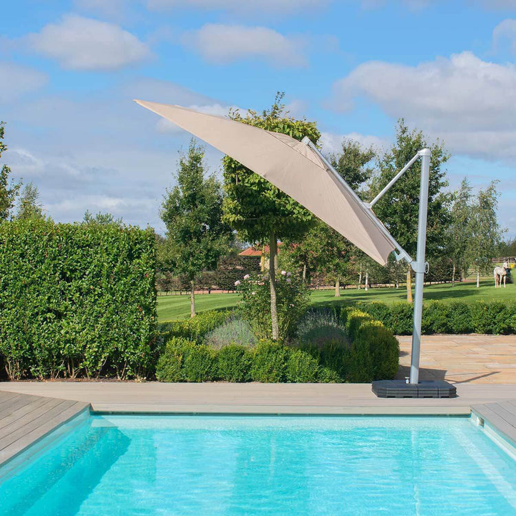 Homeflair - Zeus 3.5m Round Rotating Cantilever Parasol