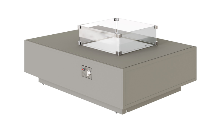 Venus Aluminium 2 x 2 Seater Sofas + Firepit Table | Venu0466_0527
