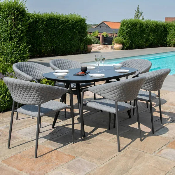 Maze Living - Outdoor Fabric Pebble Dining Set