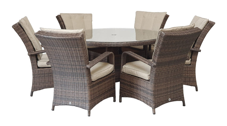 Signature Weave - Rattan Table and 6 Chairs Set | Florence | Flor0230_0255