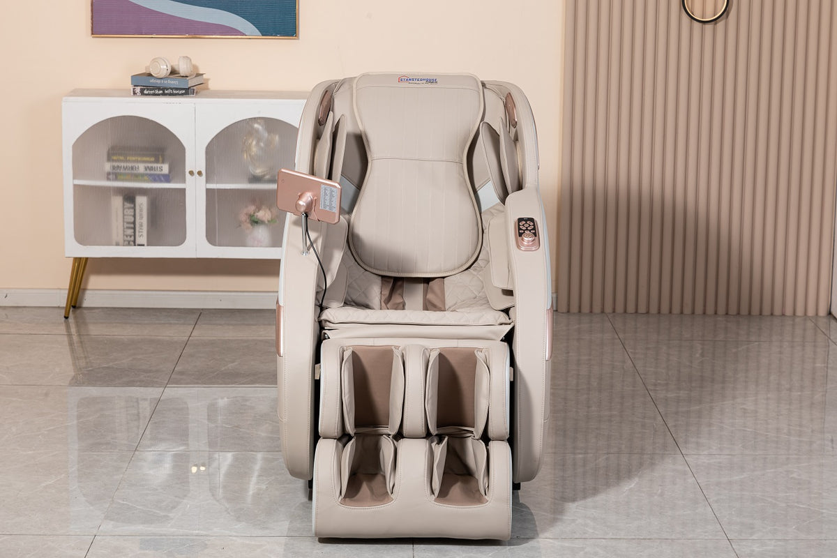 LuxiRest Full-Body Massage Chair with AI Voice Control & Ambient Lighting