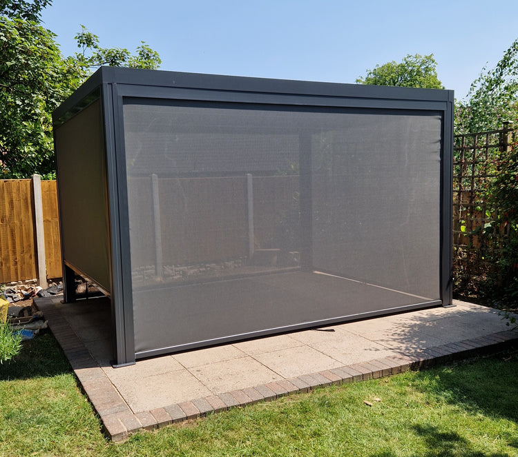 Signature Weave - Aluminium Gazebo Garden Structure with LED Lights | Gaze0474