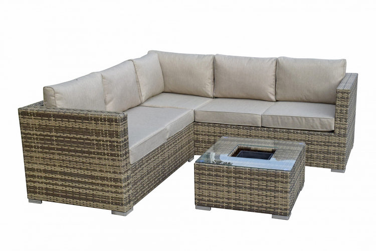 Signature Weave - Rattan Brown Modular Corner Sofa Set | Stella | Stel0334