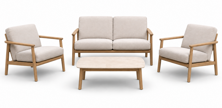 Hardacre Outdoor 4 Seater Sofa Set with Coffee Table | Hard0603