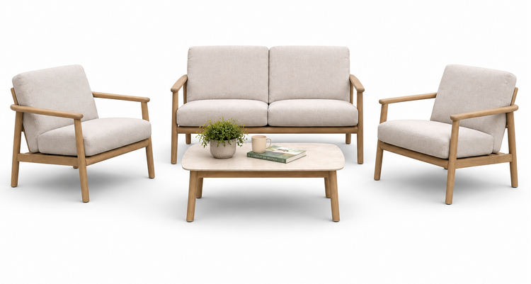 Hardacre Outdoor 4 Seater Sofa Set with Coffee Table | Hard0603
