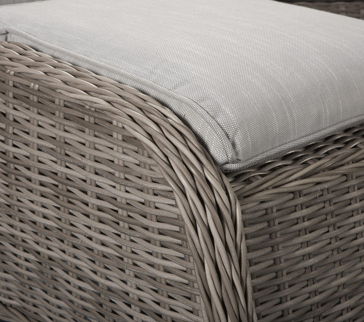 Signature Weave - Rattan Harriet 2 Seater Sofa + 2 Ottoman Stools Dining Set | Harr0134