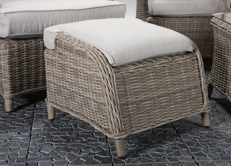 Signature Weave - Rattan Harriet 2 Seater Sofa + 2 Ottoman Stools Dining Set | Harr0134