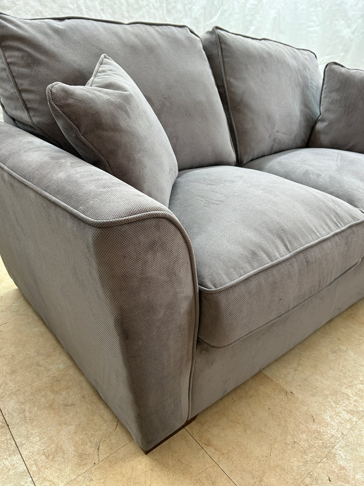 Ex-Display Fantasia Dark Grey 3 + 2 Seater Fabric Sofa Set