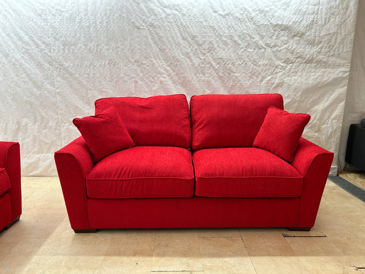 Fantasy Red Fabric 3 + 2 Seater Sofas | EXFAR