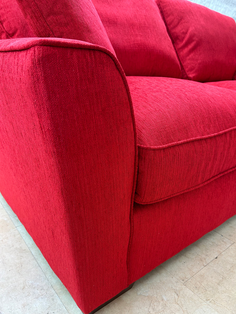 Fantasy Red Fabric 3 + 2 Seater Sofas | EXFAR