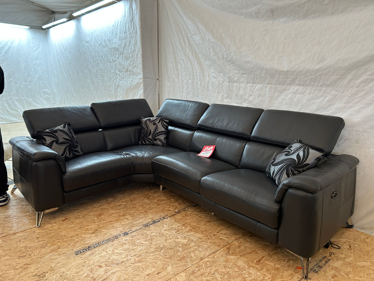Palermont Ex-Display Leather Electric Recliner Corner Sofa | EXPAL