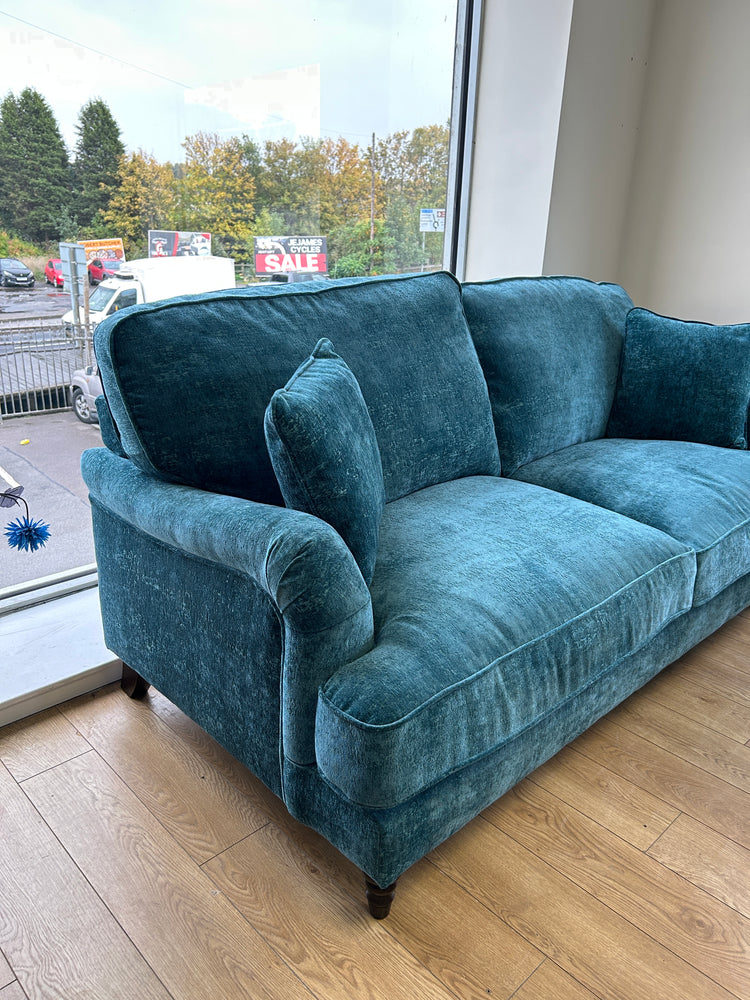 Ex-Display Mahid Bottle Green Fabric  3 Seater Sofa + 2 Chair