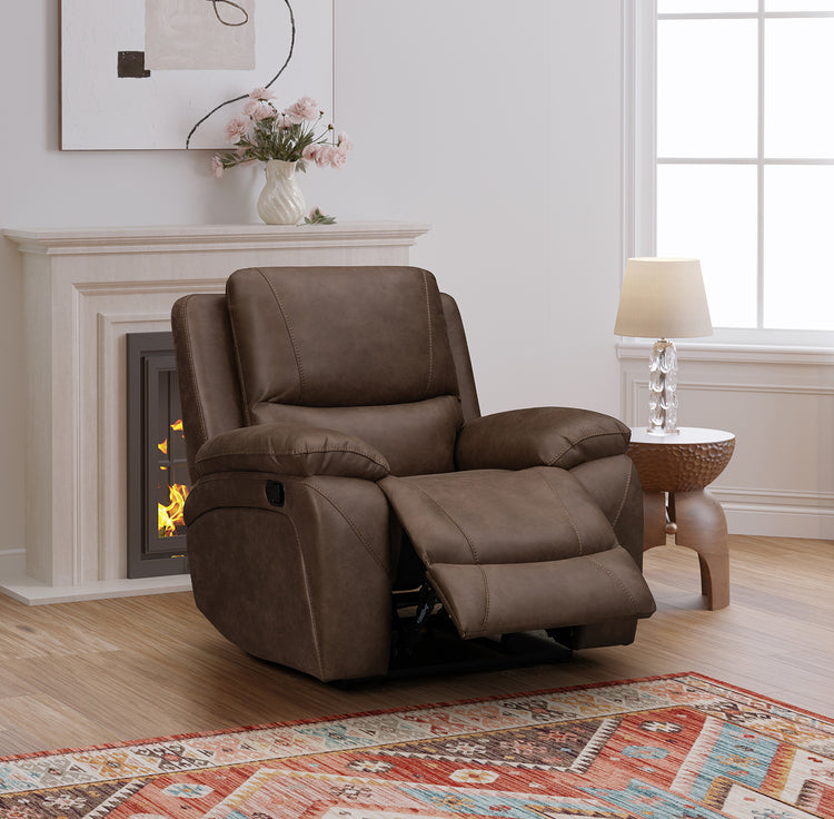 Isobella Fabric Manual Recliner Sofa Collection | Exclusive