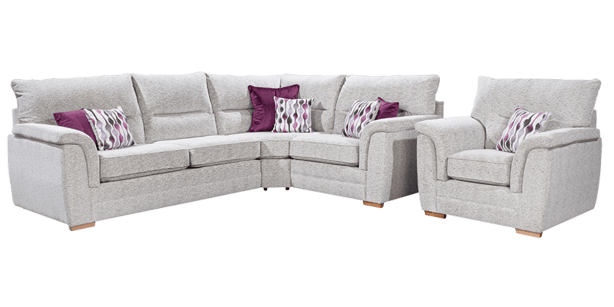 Keaton Fabric Sofa & Corner Collection with Panelled Arms