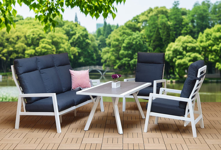 Signature Weave - Rattan 5 Seater Sofa Set Featuring Reclining Chairs | Kimm0354