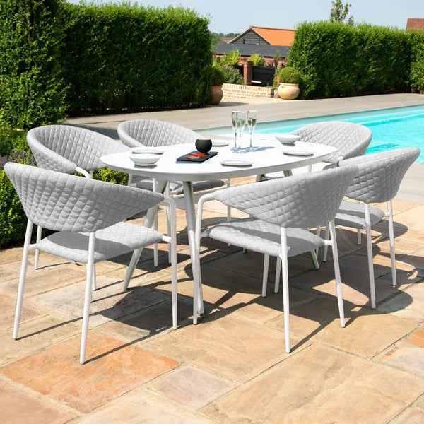 Maze Living - Outdoor Fabric Pebble Dining Set